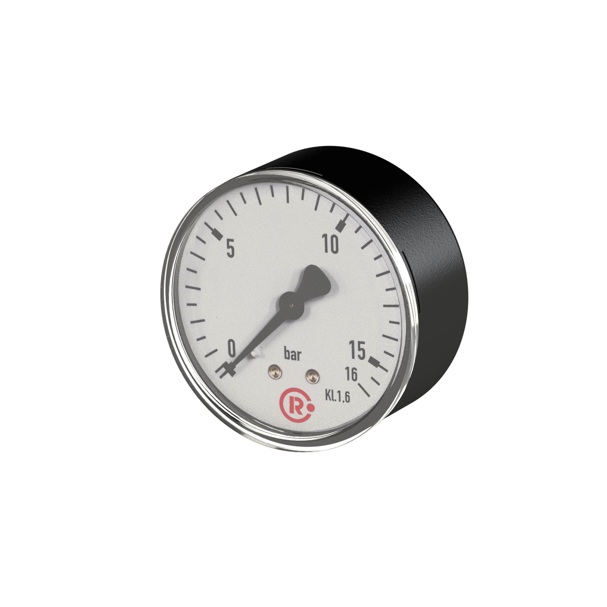 Standardmanometer, Stahlblechgeh., G 1/8 hinten, -1/0,0 bar, Ø 40