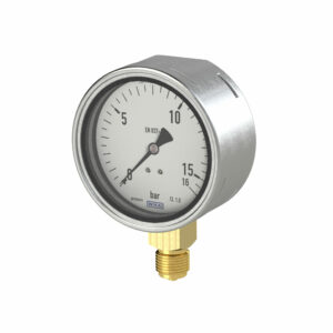 Manometer, Robustausführung, G 1/2 unten, -1 / 0,0 bar, Ø 100