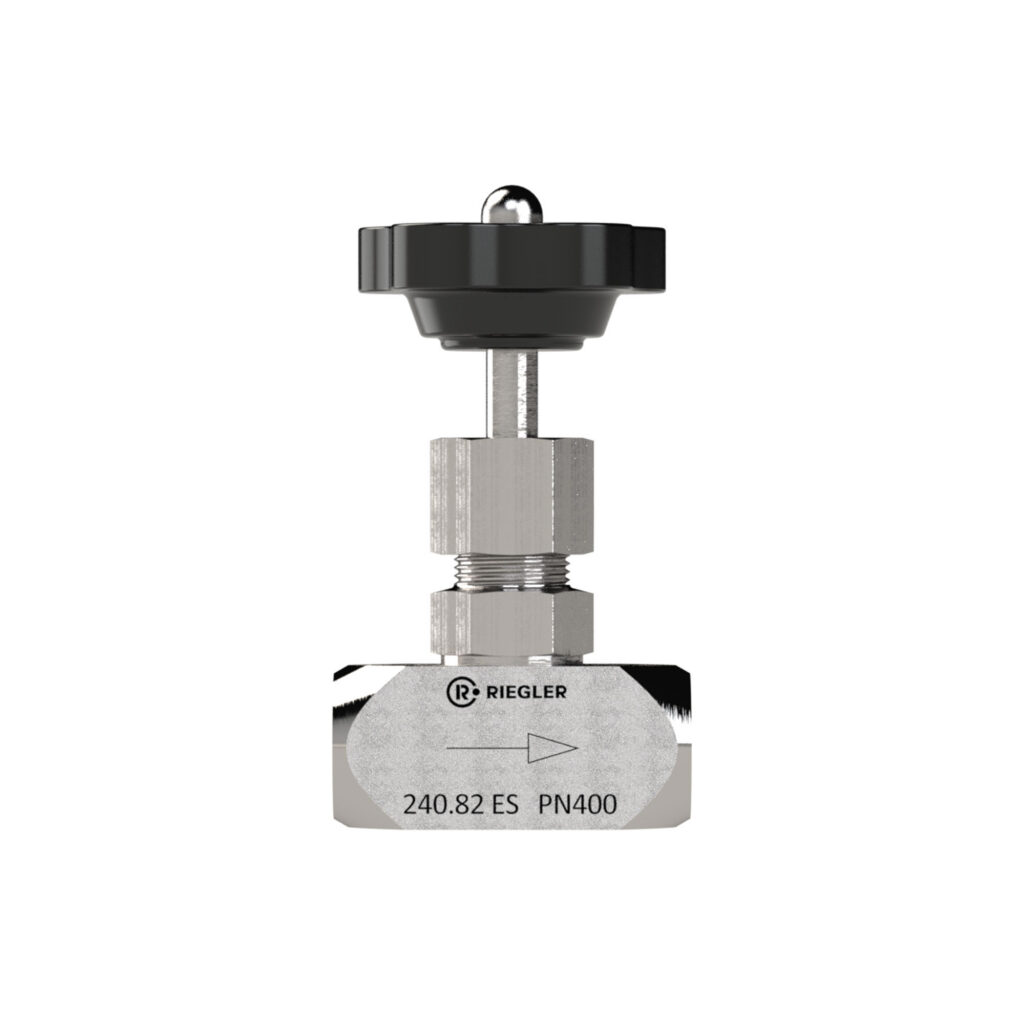 Nadelventil, Edelstahl 1.4571, G 1/8, DN 4, PN max. 400 bar