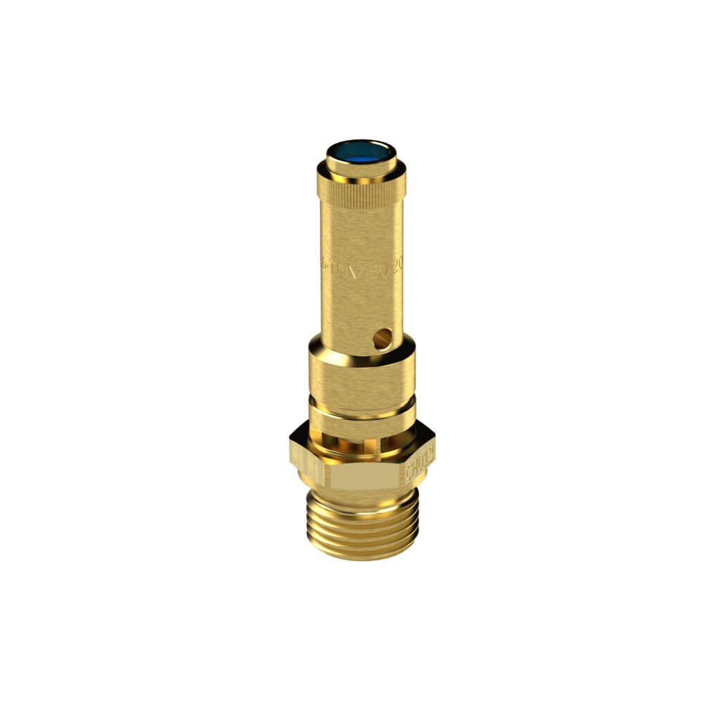 Sicherheitsventil DN 8, Messing, G 1/4, Ansprechdruck 0,2 bar