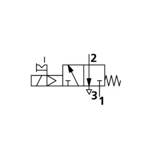 3/2-Wegeventil »BASIC«, elektropneumatisch, monostabil, G 1/8, NC