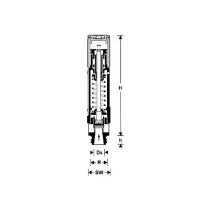 Hochleistungs-Sicherheitsventil, MS, G 1/2, Ansprechdruck 4,3 bar