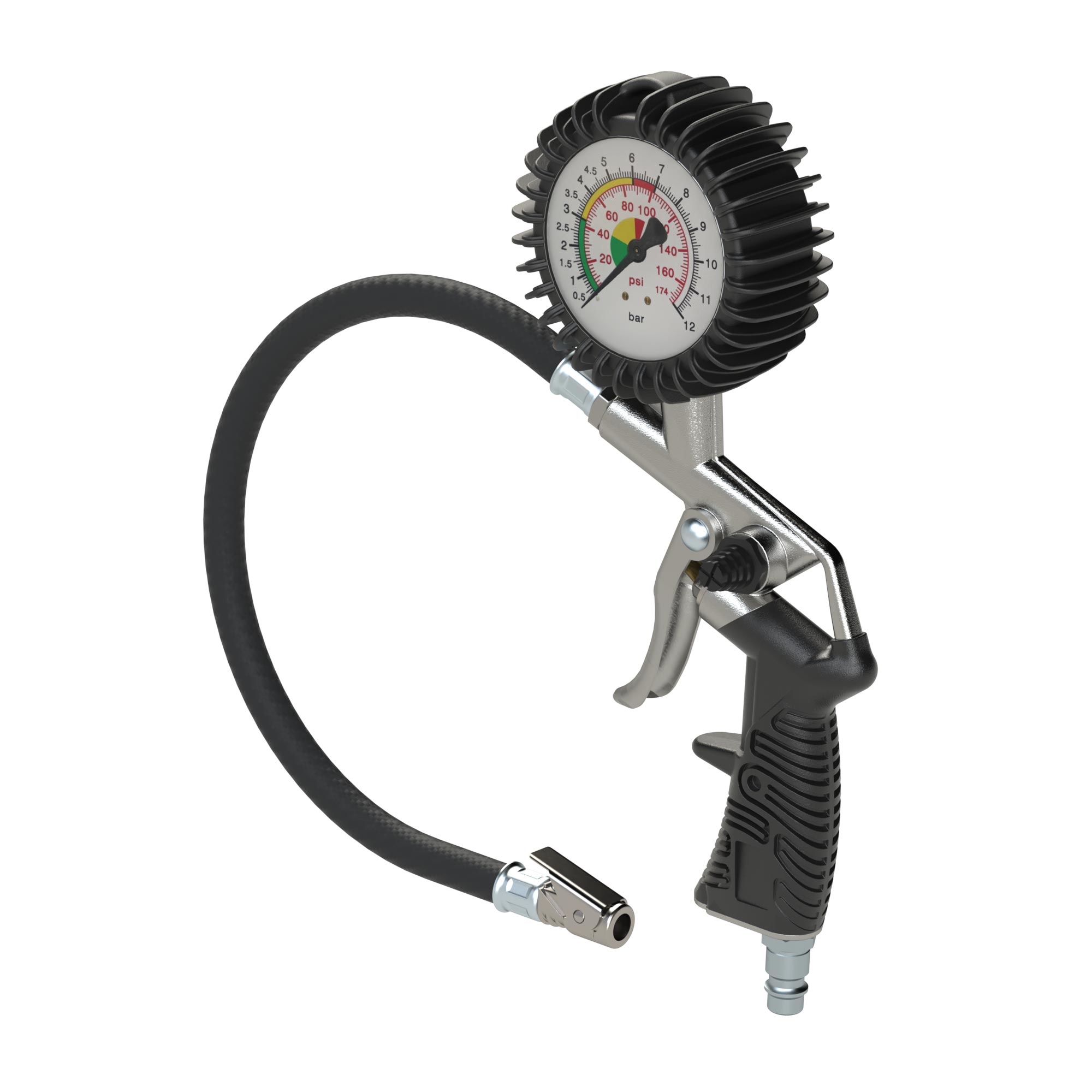 Stand.-Handreif.messer MS, starr, Mano Ø 63 mm, ungeei., 0-12 bar