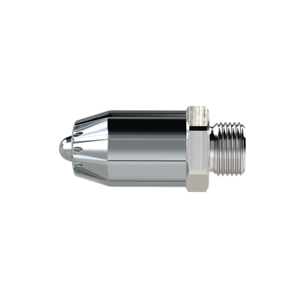 Lärmarme Runddüse, M12x1,25, Zink, Aluminium, Düsen-Außen-ø 17 mm