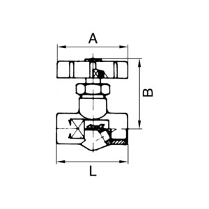 Nadelventil, Messing, mit Feinregulierung, G 1/4 AG, DN 4