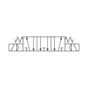 5/3-Wegeventil elektropneum. Mitte entlüftet, M5, 24 V DC