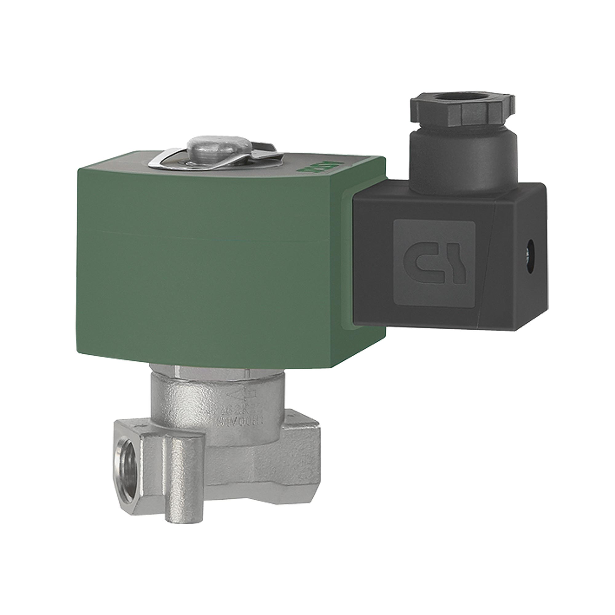 2/2-Wege-MV.,ES,NBR,NC,direktg.,230 V,50-60Hz,NPT 1/8,PN 0-25 bar