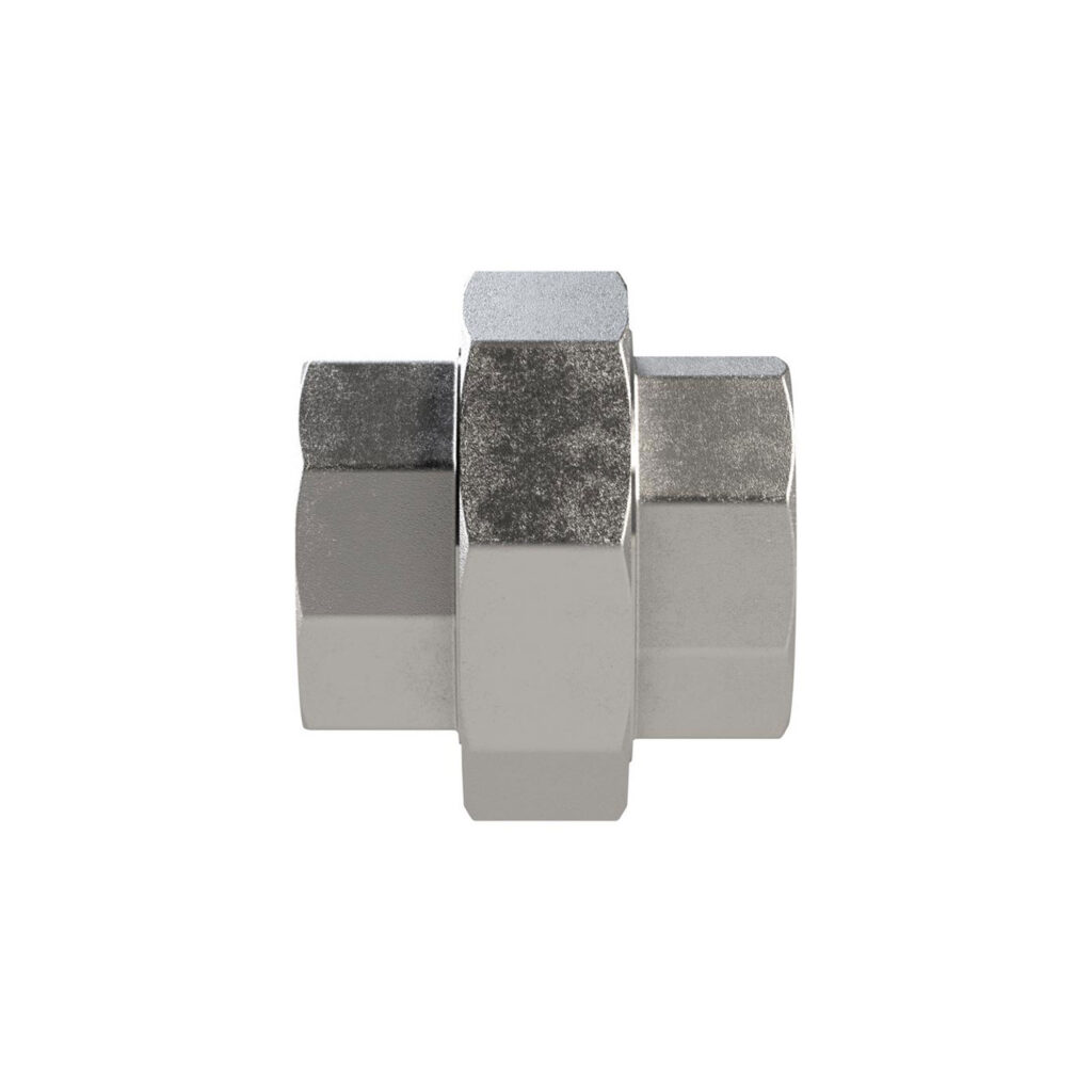 lös. Doppelgew.nippel, kon. dicht., Rp 1/4, IG, SW 30, ES 1.4408