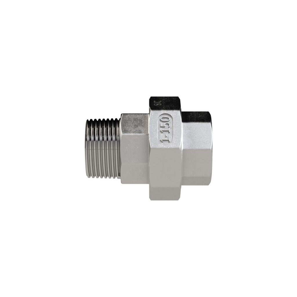 lös. Doppelnippel, kon. dicht., Rp/R 1/4, I/A, SW 30, ES1.4408