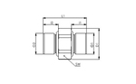 Doppelgewindenippel, gek. O-Ring »NonPlusUltra«, G1/8, SW13,VPE10