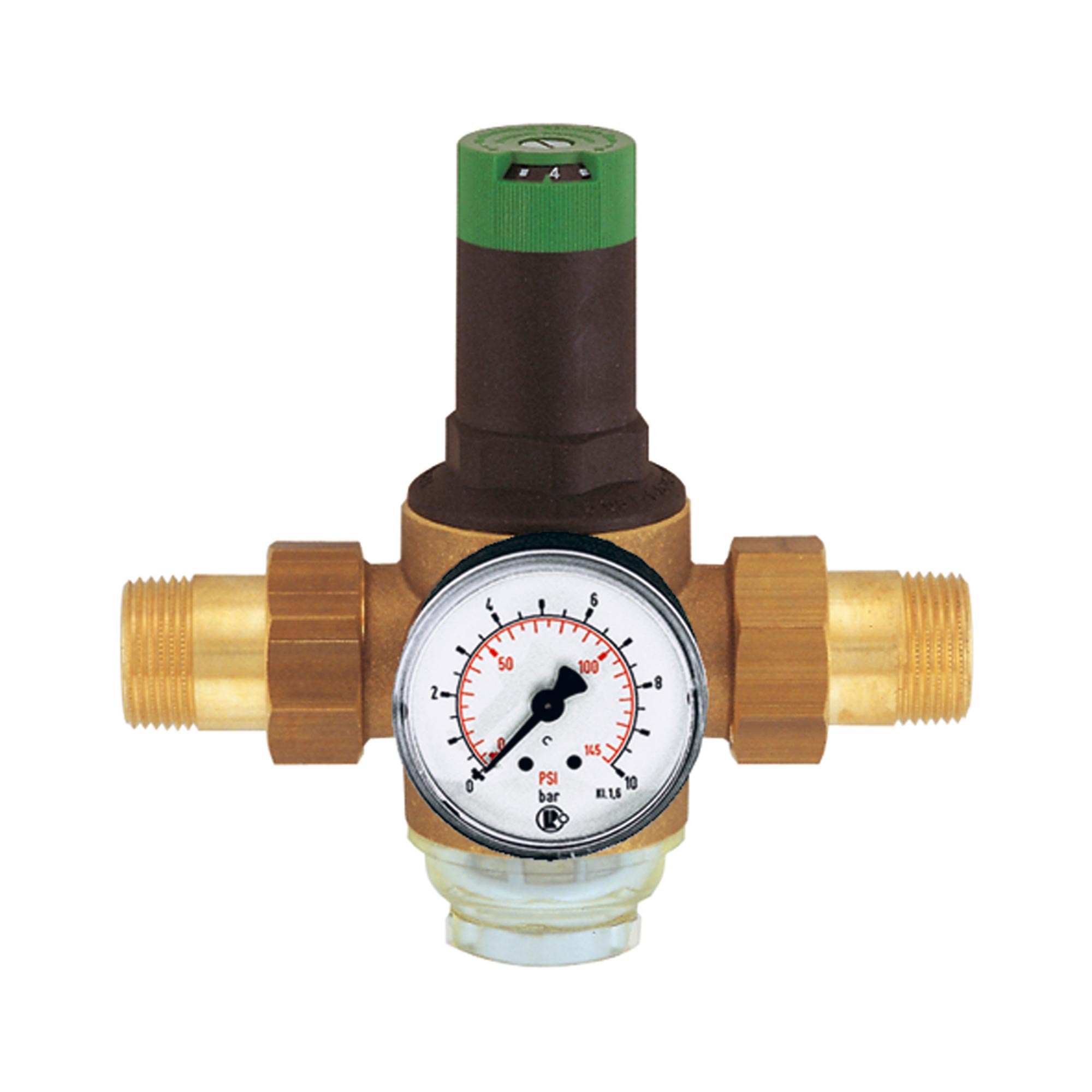 Druckregler f. Trinkw., DVGW-geprüft, R 1/2, 1,5-6 bar, PE max.16