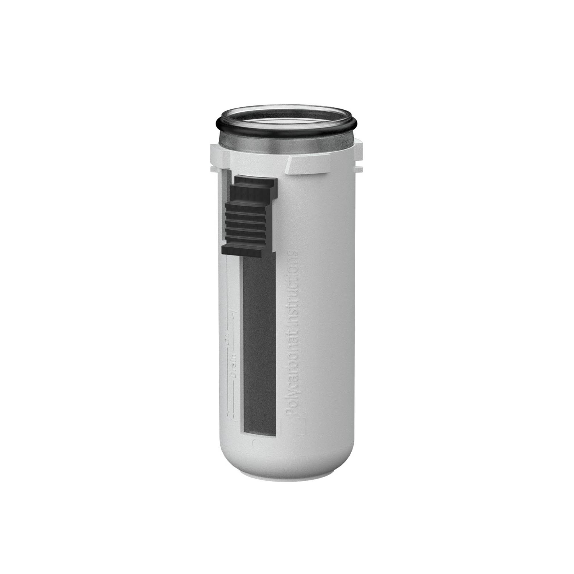 Polycarbonatbehälter inkl. Schutzkorb, BG 1, G 1/4, G 3/8