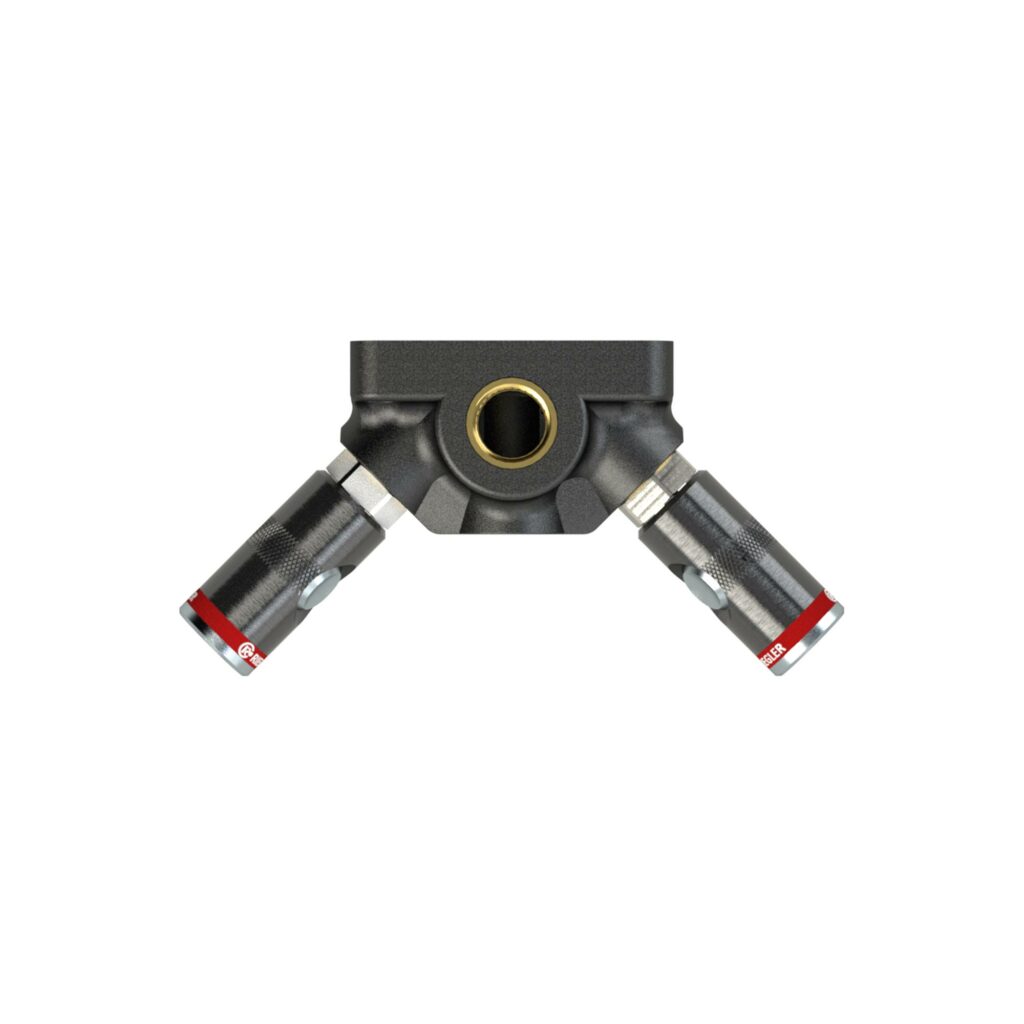 Endvert.dose, 2 Sicherheitskupplungen NW7,4, G1/2, max. 12 bar