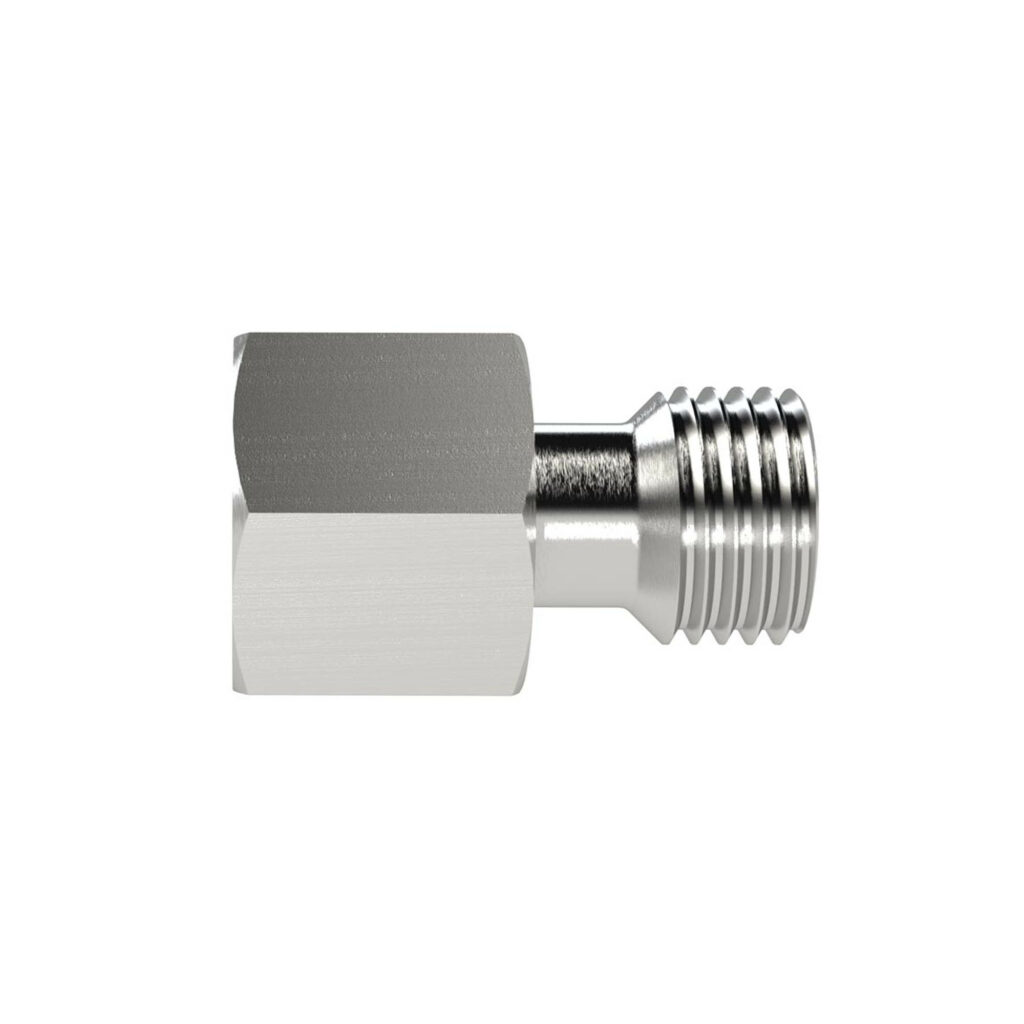 Reduzierung, Rohr-Außen-Ø Zapfen 8 mm, Muffen 6 mm, ES 1.4571