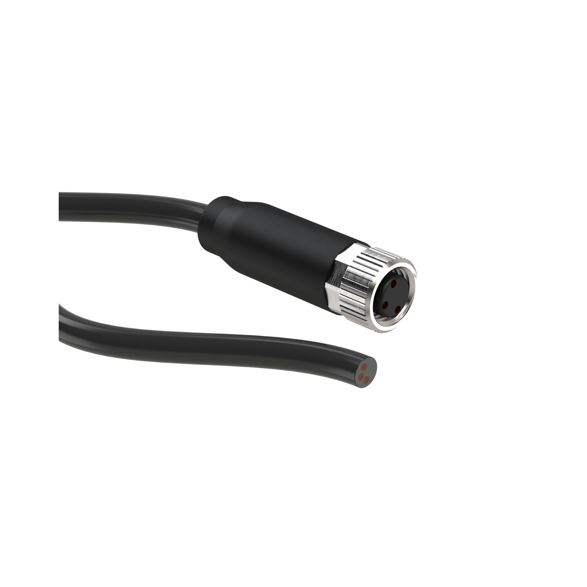 Sensorkabel mit M8-Stecker, geradlinig, 5m, PVC