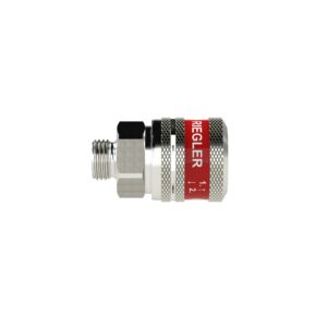 Sicherheitskupplung NW 7,8, Typ SEK, Messing vern., G 1/4 AG