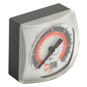 Manometer Metal Work, G 1/8 hinten, 0-4 bar,40x40