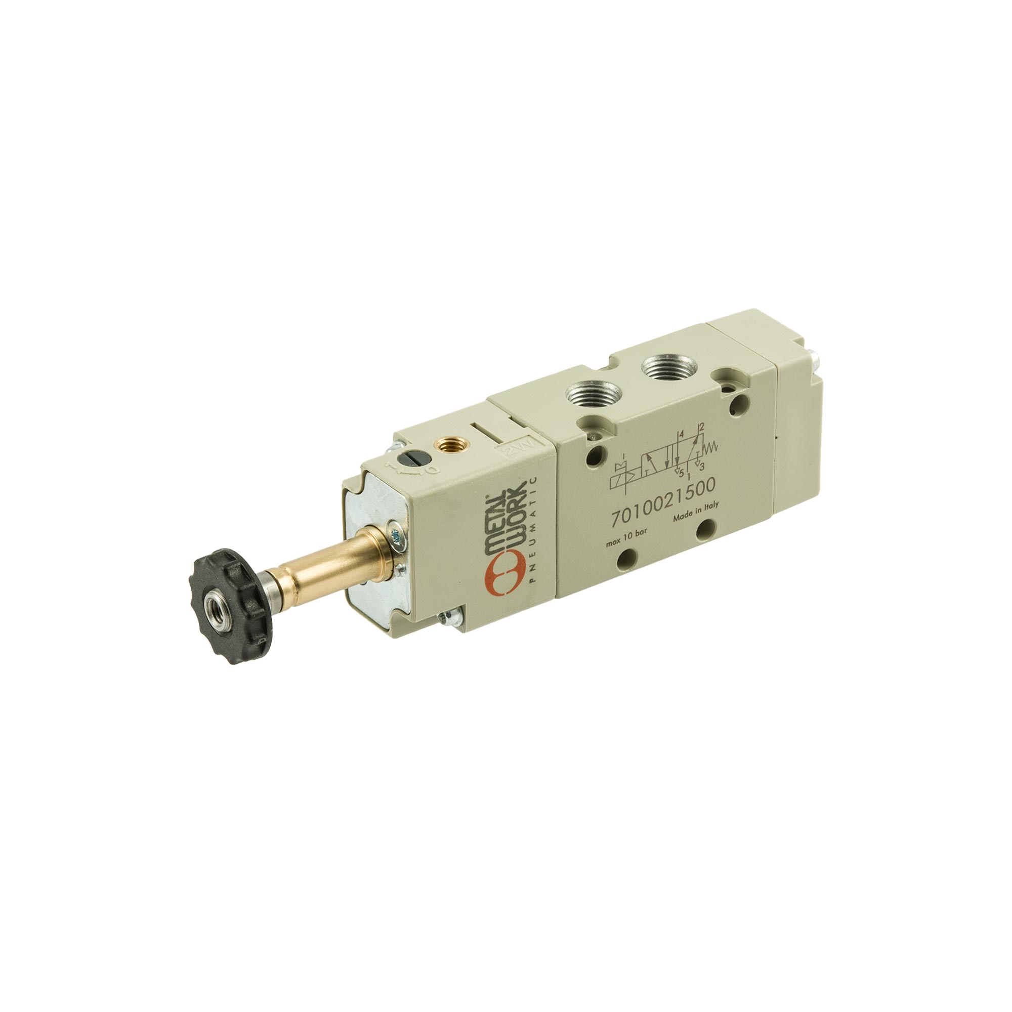 5/2-Wegeventil, elektropn., ext. Steuerluft, monostabil, G 1/8
