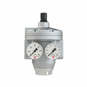 Großdruckregler mit 2 Manometern, G 1 1/2, Regelber. 0,5 - 6 bar