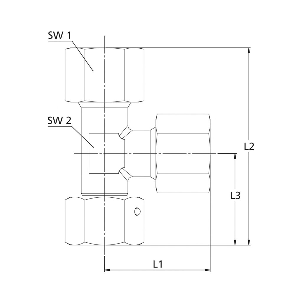 Einstellbare L-Verschraubung, Rohr-Außen-Ø 6, Stahl verzinkt