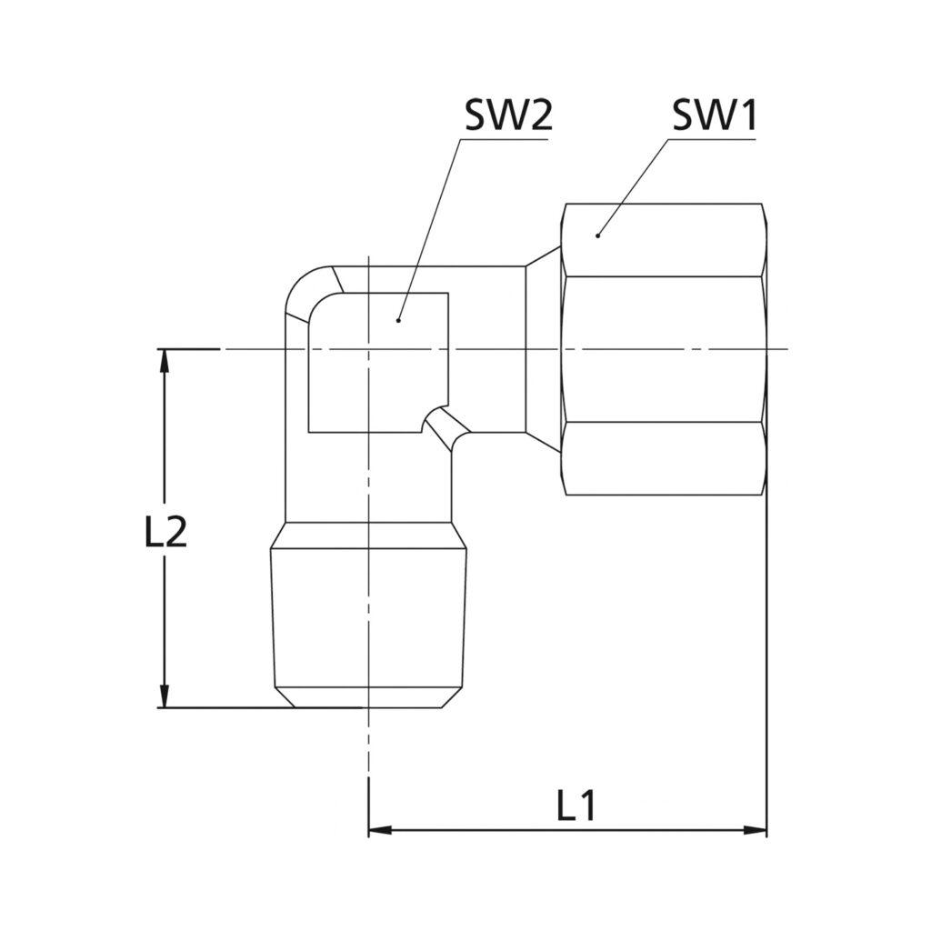 Winkel-Einschraubverschraubung, R 1/8 a., Rohr-Ø 4, Stahl verz.