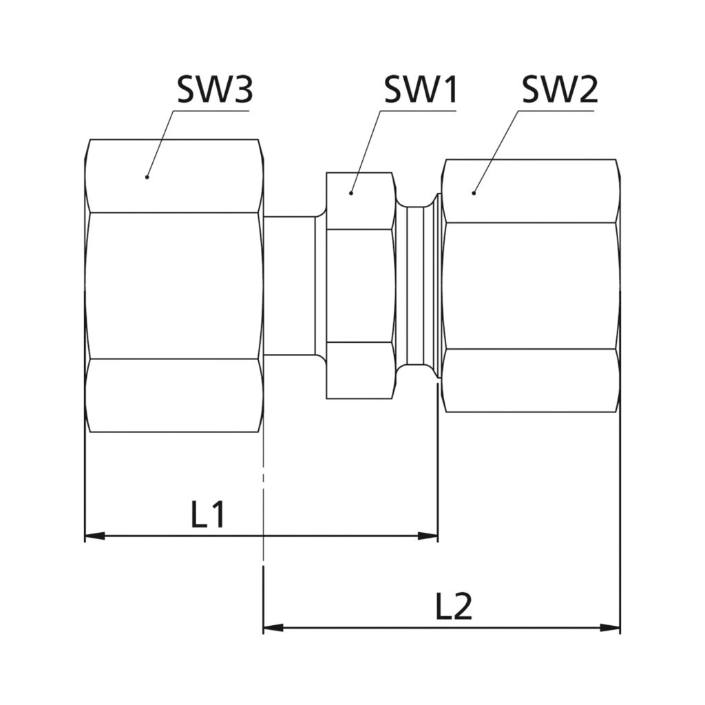 Reduzierung, Rohr-Außen-Ø Muffen 8/6 mm, Stahl verzinkt