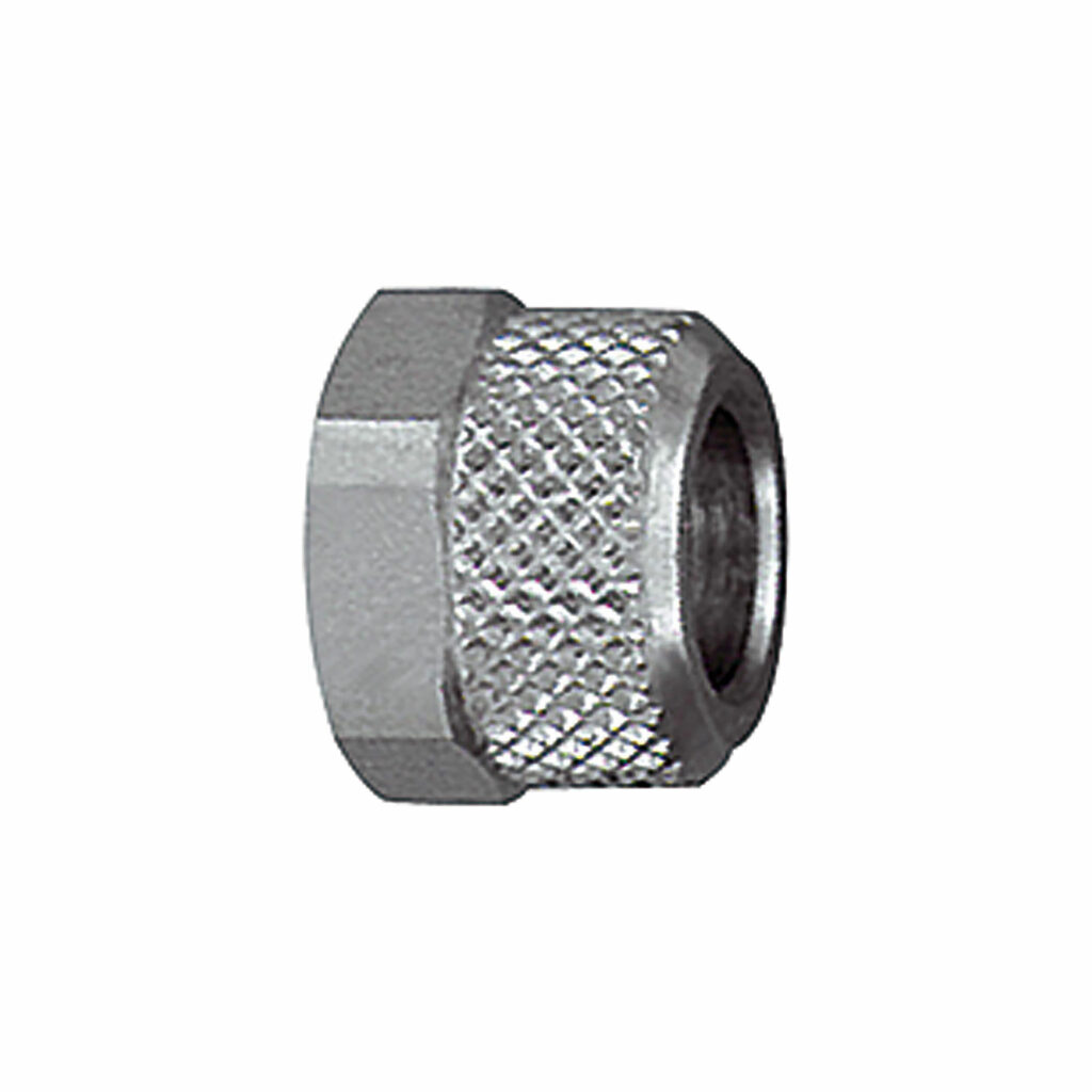 Überwurfmutter, M8x1,0, für Schlauch 4/2 mm, SW 10, MS vern.