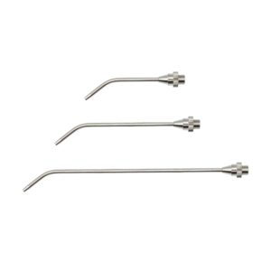 Verlängerungsdüse, Bohrung 3,0 mm, MS vern., 100 mm lang gebogen