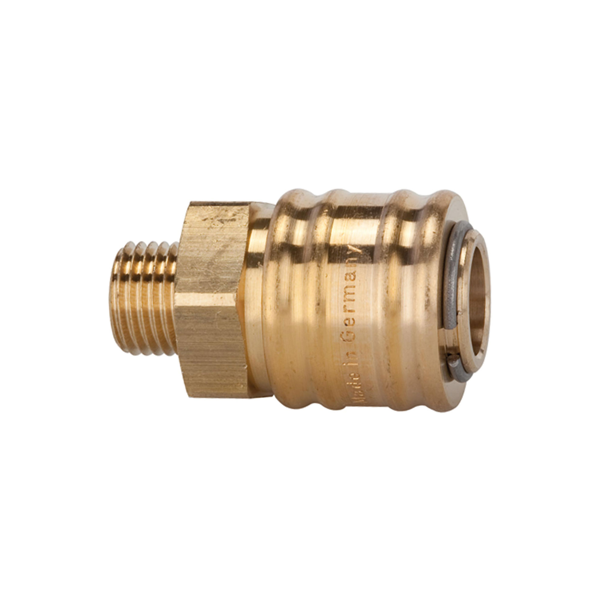 Schnellverschlusskupplung NW 7,2, beidseitig absperrend, G 1/4 AG