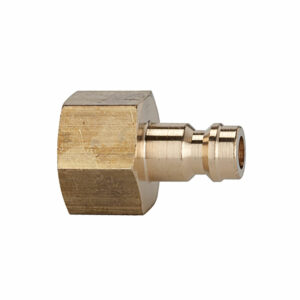 Nippel für Kupplungen NW 5, Messing blank, G 1/8 IG, SW 14