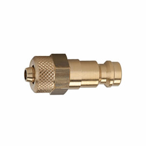 Nippel für Kupplungen NW 5, Messing blank, für Schlauch 6x4