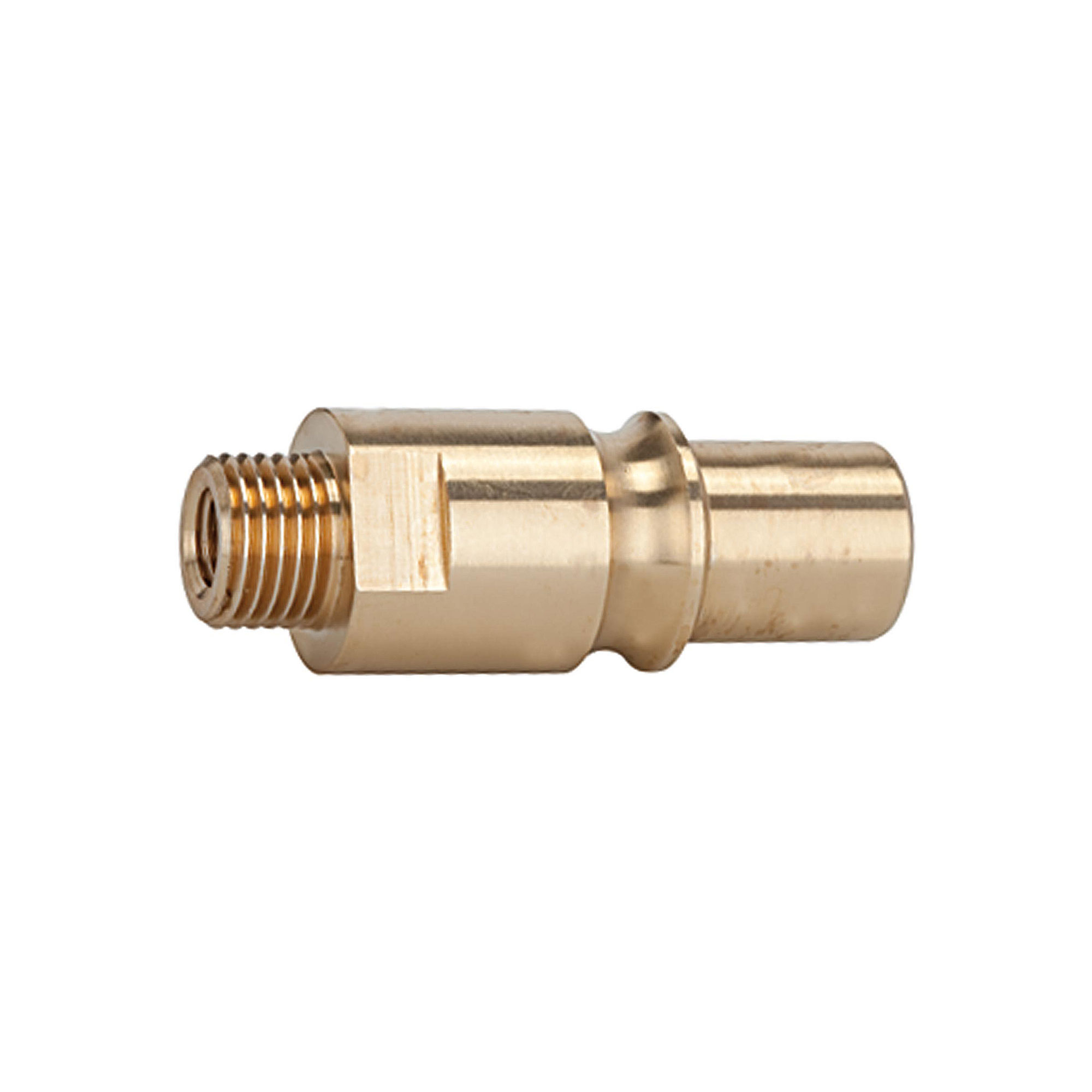 Nippel für Kupplungen NW 12, Messing blank, G 1/4 AG