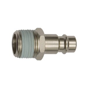Nippel f. NW7,2 - NW7,8,Stahl verz.,R1/8 AG,Gewindebeschichtung