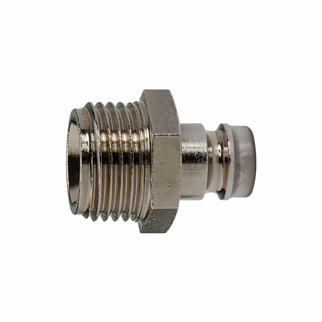 Temperier-Einstecknippel DN 6 mit Außengewinde, M8x0,75, SW 11