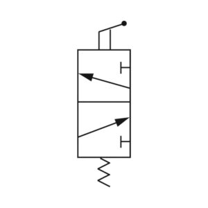 3/2-Wegeventil, manuell betätigt, »M3«, langer Hebel, NC, G 1/8