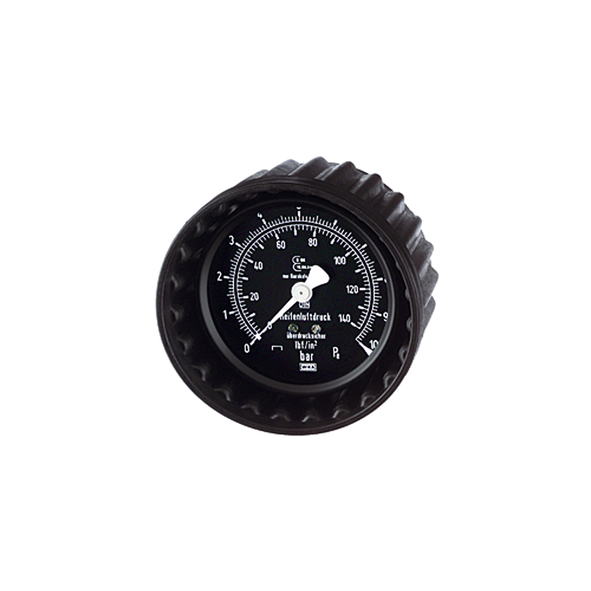 Manometer, 0 - 10 bar/140 psi, ø 63 mm, G 1/4, hinten