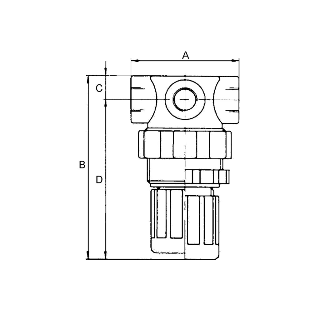 Druckbegrenzungsventil, inkl. Manometer, G 1/4, 0,1 - 2,0 bar