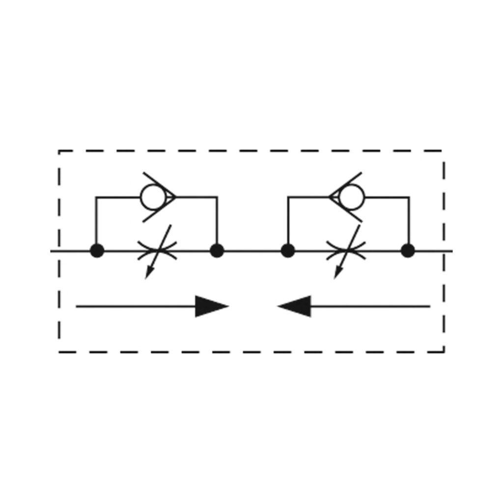 Drosselplatte, NAMUR-Ventile, Alu elox., 3-Wege, Rändelschraube