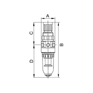 Filterregler »Standard-mini«, mit PC-Behälter inkl. Mano., G 1/8