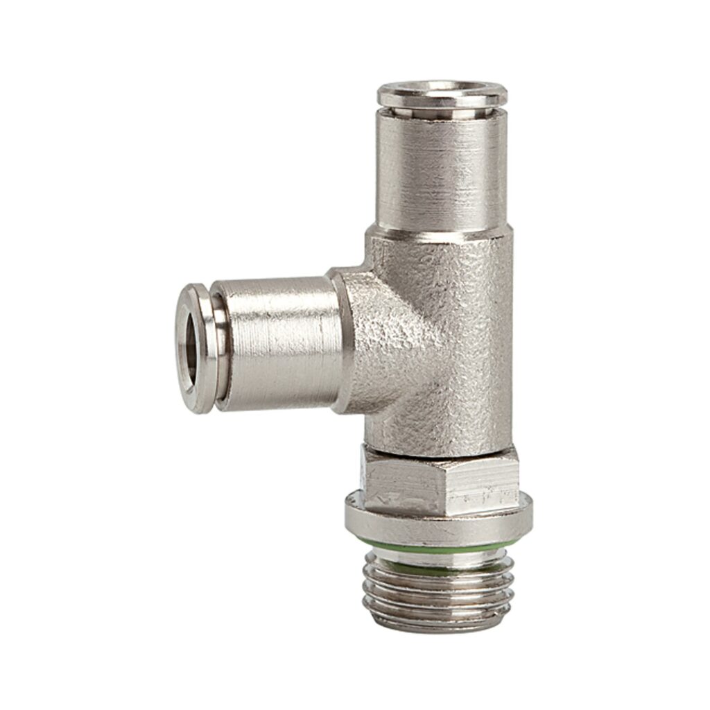 T-Steckverschraubung L-Form »metallica«, drehbar, M3 a. Ø 3 mm