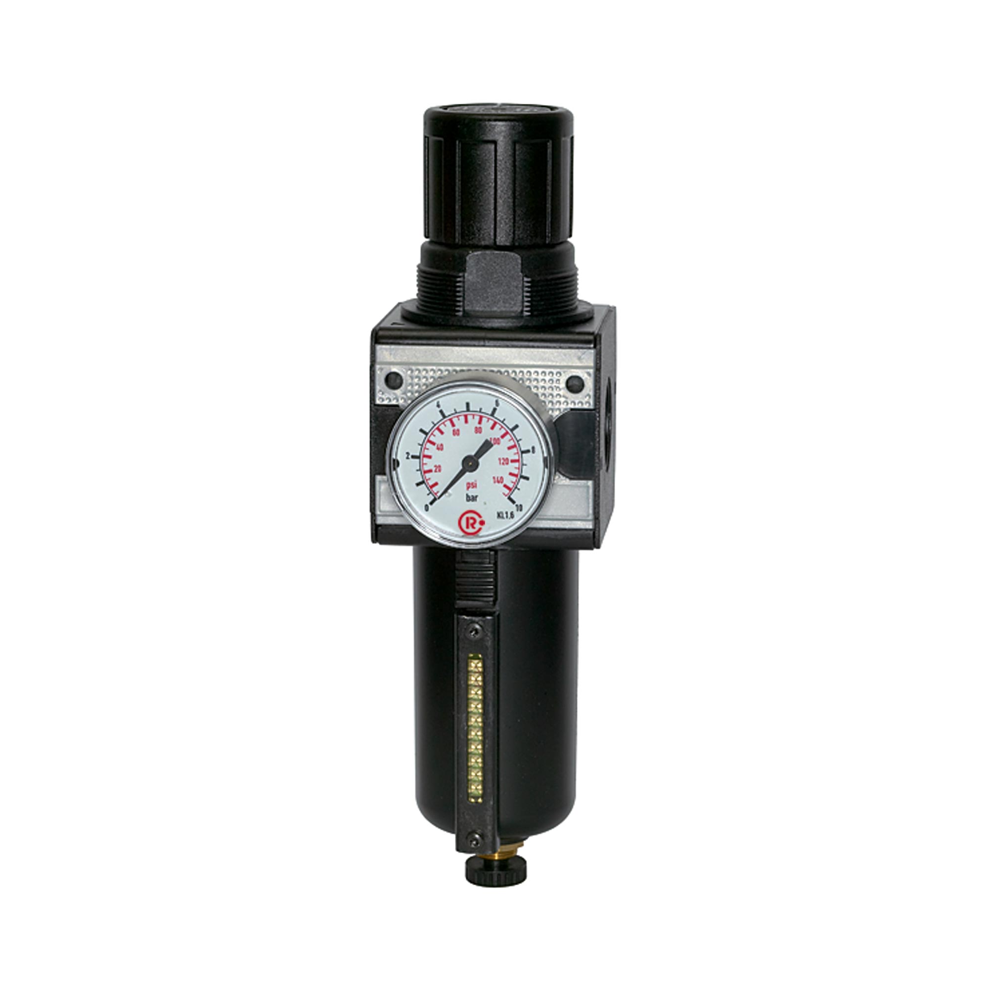 Filterregler »multifix«, Metallbehälter u. Sichtrohr, BG 1, G 1/4