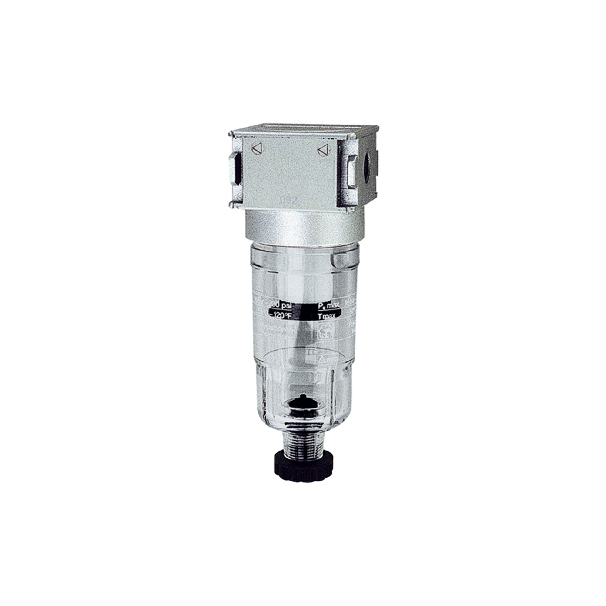 Filter »multifix-mini«, mit PC-Behälter, 5 µm, BG 0, G 1/8