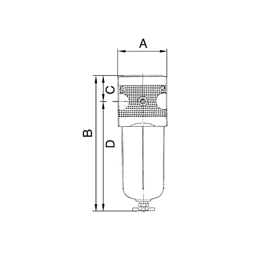 Filter »multifix« mit Polycarbonatbehälter, 5 µm, BG 1, G 1/4, HA