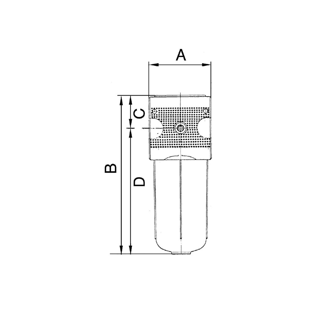 Aktivkohlefilter »multifix«, mit PC-Behälter, BG 1, G 1/4