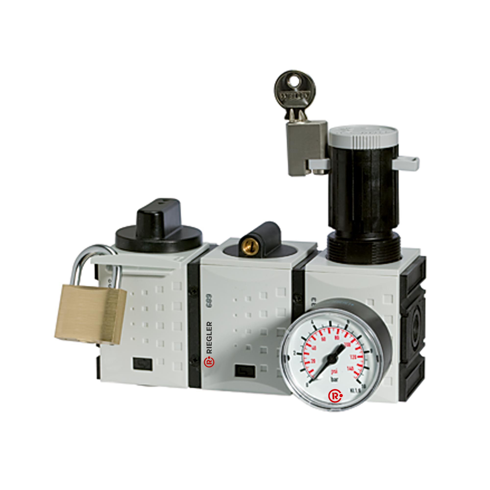 Wartungsstation SAFETY »FUTURA«, KH-AV-DR, BG 1, G 1/4, 2,5-8 bar