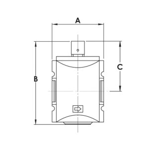 3/2-Wegeventil »FUTURA«, pneumatisch betätigt, BG 1, G 1/4