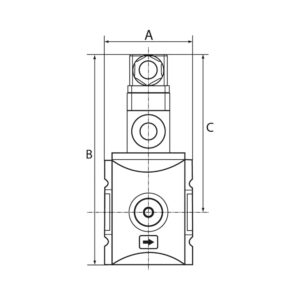 Verteiler »FUTURA-mini« BG 0, G 1/4, mit Druckschalter 0,5-10 bar