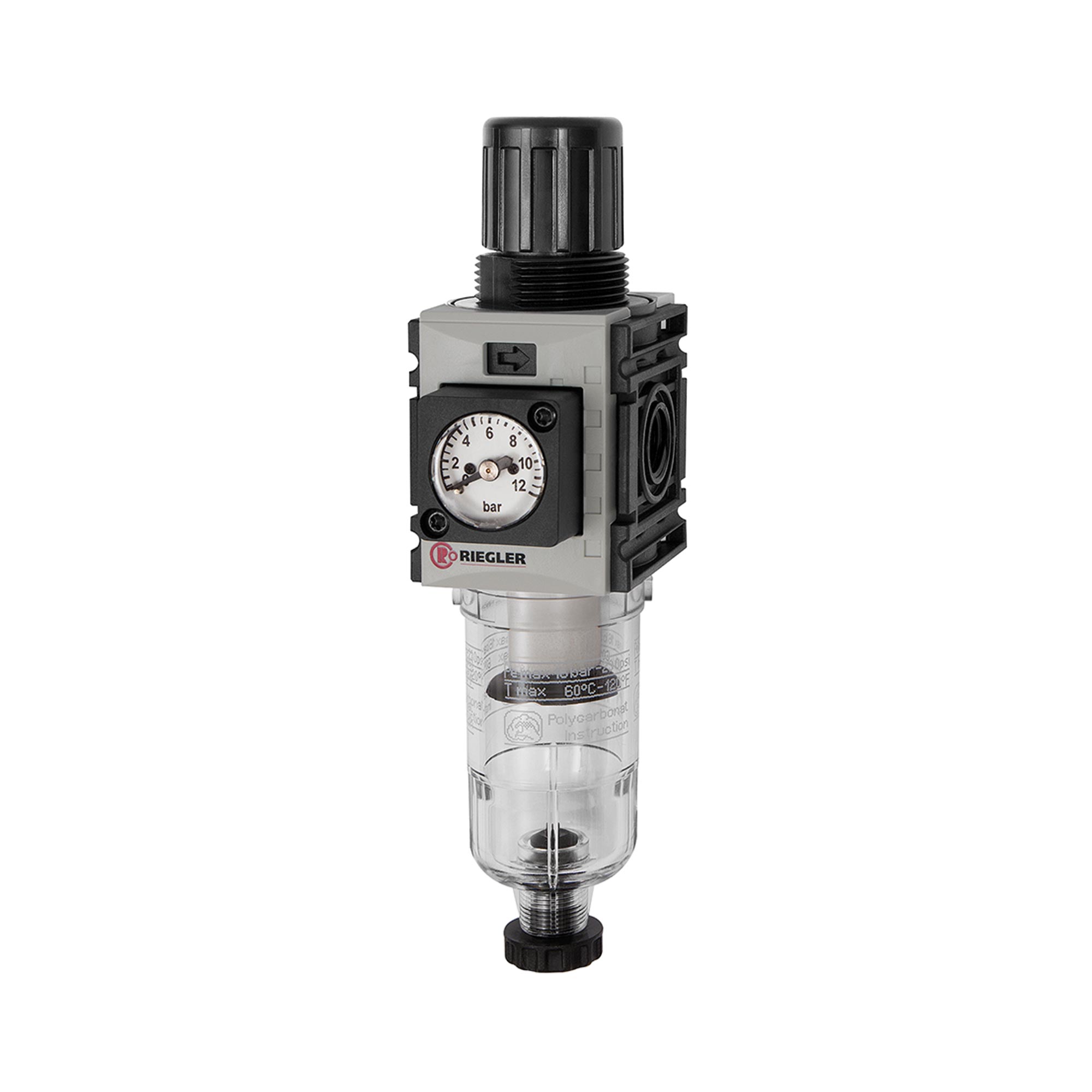 Filterregler »FUTURA-mini«, PC-B., Kompaktmano, HA, G 1/4, 0,1-4