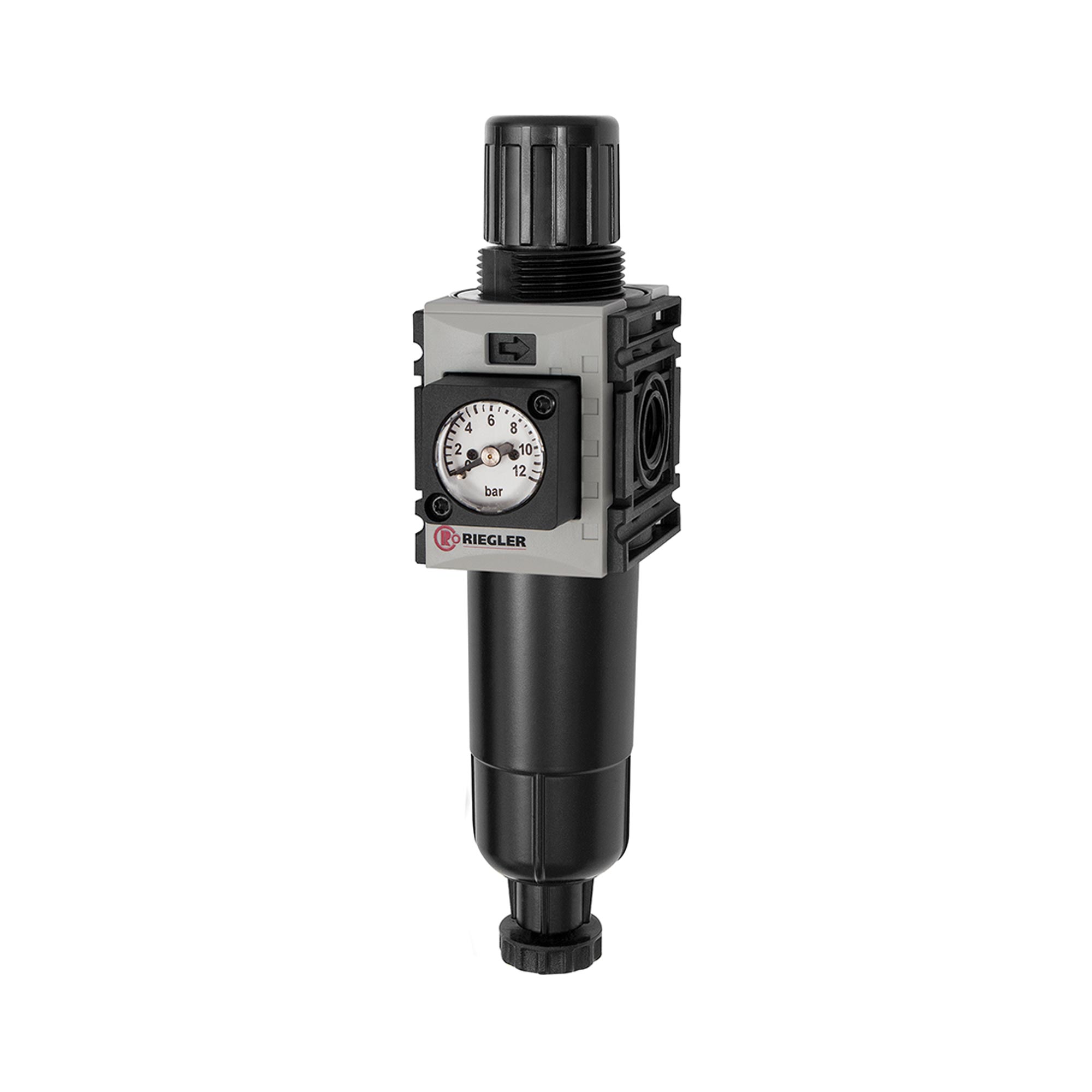 Filterregler »FUTURA-mini«, M-Beh., Kompaktmano, HA, G 1/4, 0,1-4