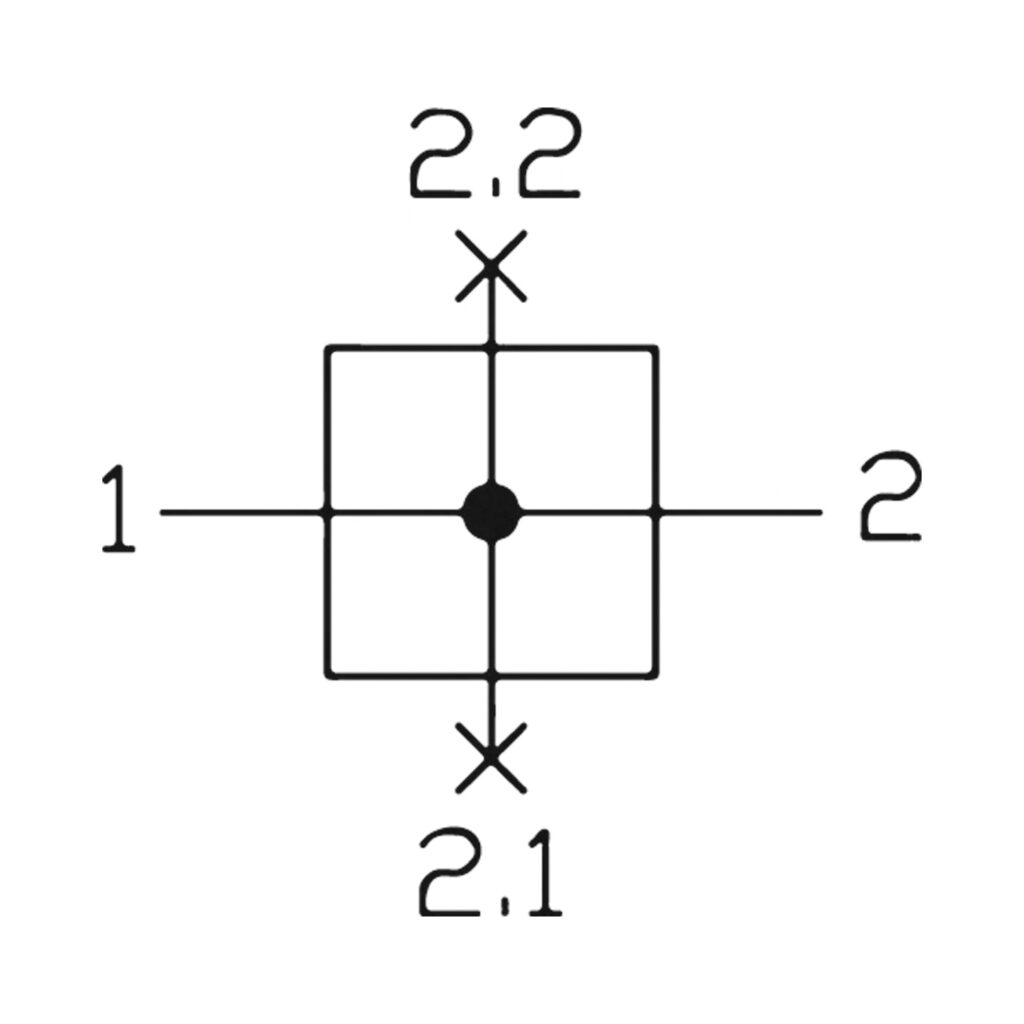 Verteiler »FUTURA-mini«, BG 0, G 1/4, Abgänge 2 x G 1/4